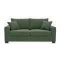 69-inch Two-Seater Sofa with Textured Fabric, Comfortable Upholstered Couch in , Wood and Fabric Frame with Sturdy Plastic Legs for Living Room, Apartment, Office