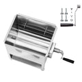 Manual Meat Mixer, 30L Fixed Tank Meat Processing Equipment(Mixing Max 60LBS for Meat), Stainless Steel Meat Mixer, Sausage Mixer Machine with Lid Handle Gear Reducer, Ground Beef Hand Mixer