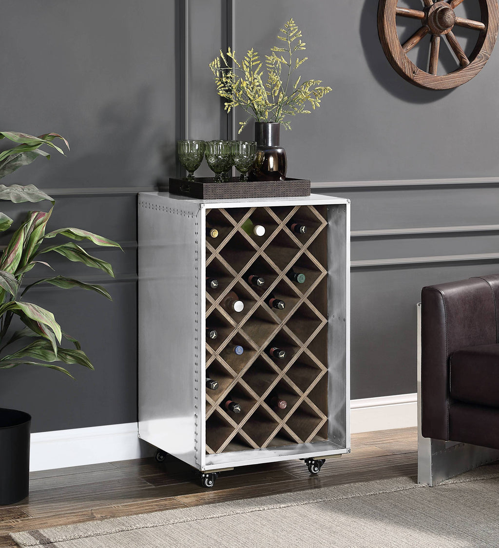 Raini Aluminum Wine Cabinet