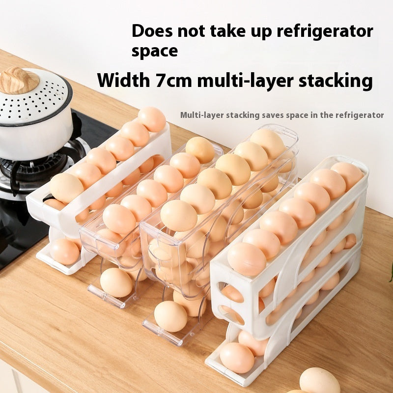 Refrigerator Door Four-layer Slide Egg Storage Box - Eloy Royal