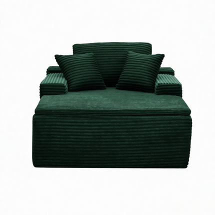 47'Extra-Large Corduroy Recliner Sofa, Upholstered Sofa Bed Indoor with Seat for Living Room