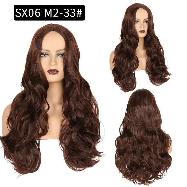 Wavy Middle Part Wigs - Eloy Royal