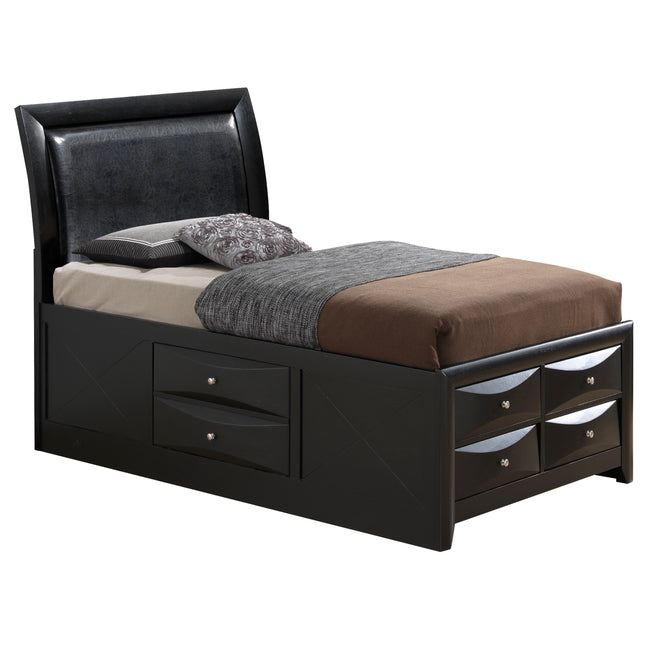 Sleek Twin Storage Bed With Modern Charm