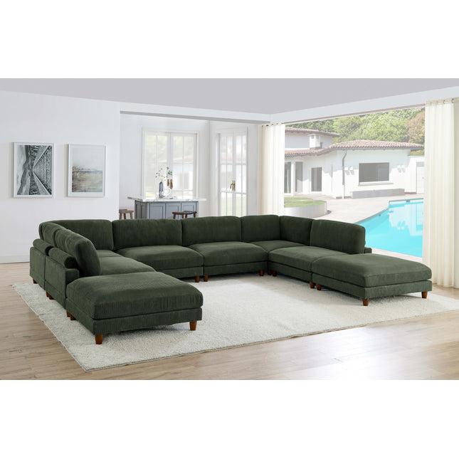 Large Seating Corduroy Modular Sectional