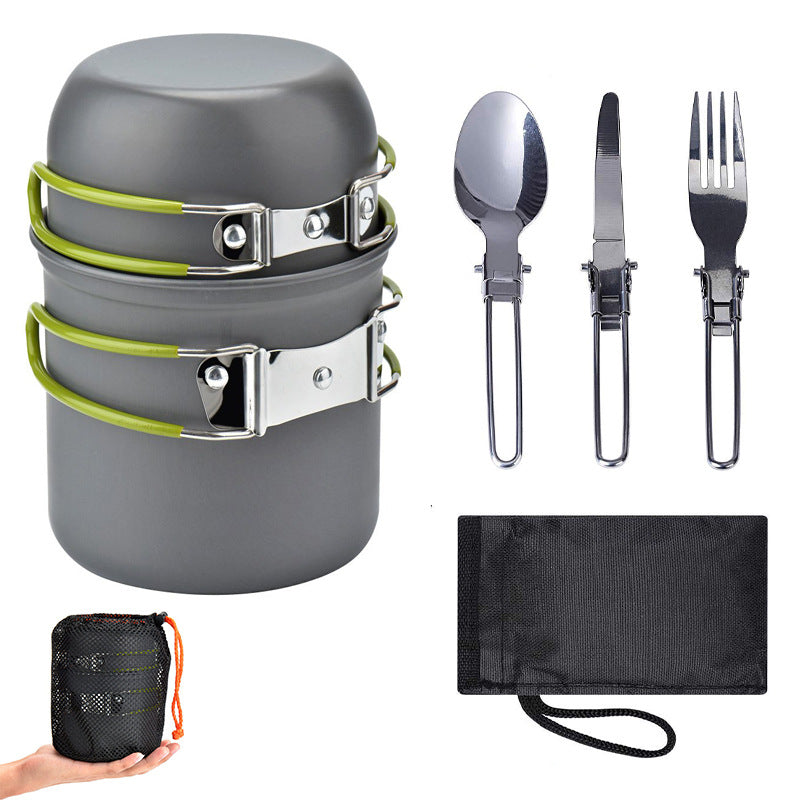 Outdoor Portable Camping Cooker With Cutlery - Eloy Royal