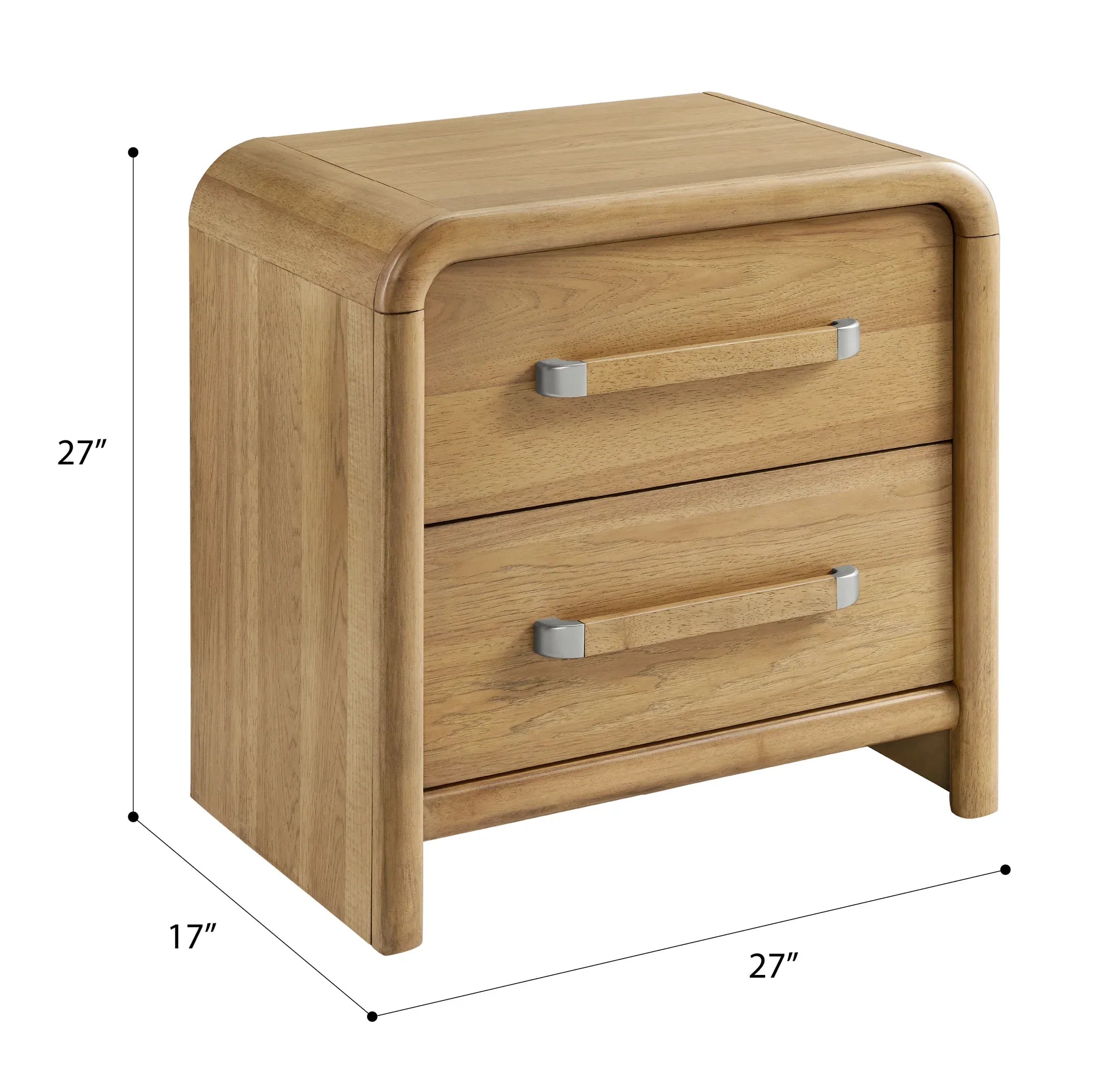 2-Drawer Nightstand with USB - Eloy Royal