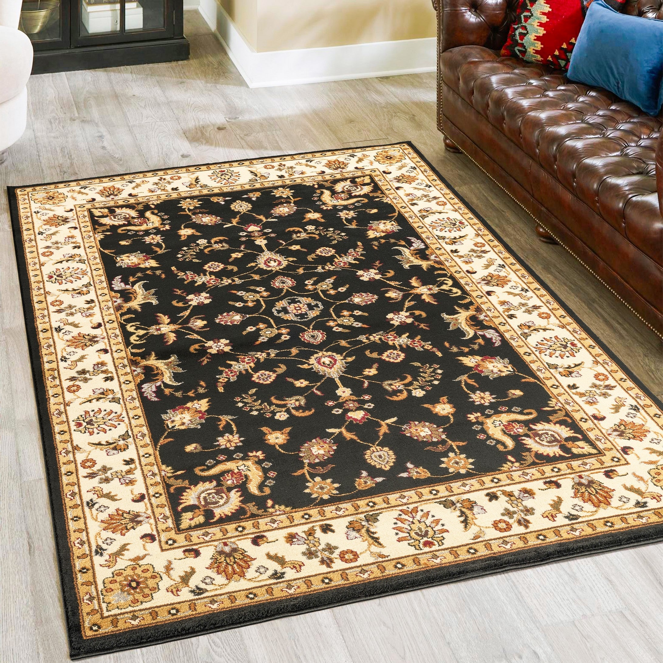 Classic GC_VIN5007 Black 7 ft. 10 in. x 10 ft. 3 in. Area Rug