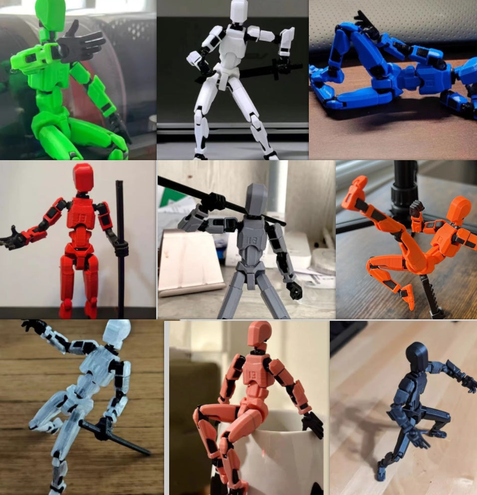 Multi-Jointed Movable Shapeshift Robot 2.0 3D Printed Mannequin Dummy Action Model Doll Toy Kid Gift - Eloy Royal