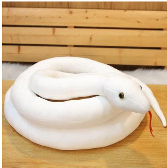 Creative Simulation Snake Doll Plush Toys Flower Spot Python Doll Simulation Year Of Snake