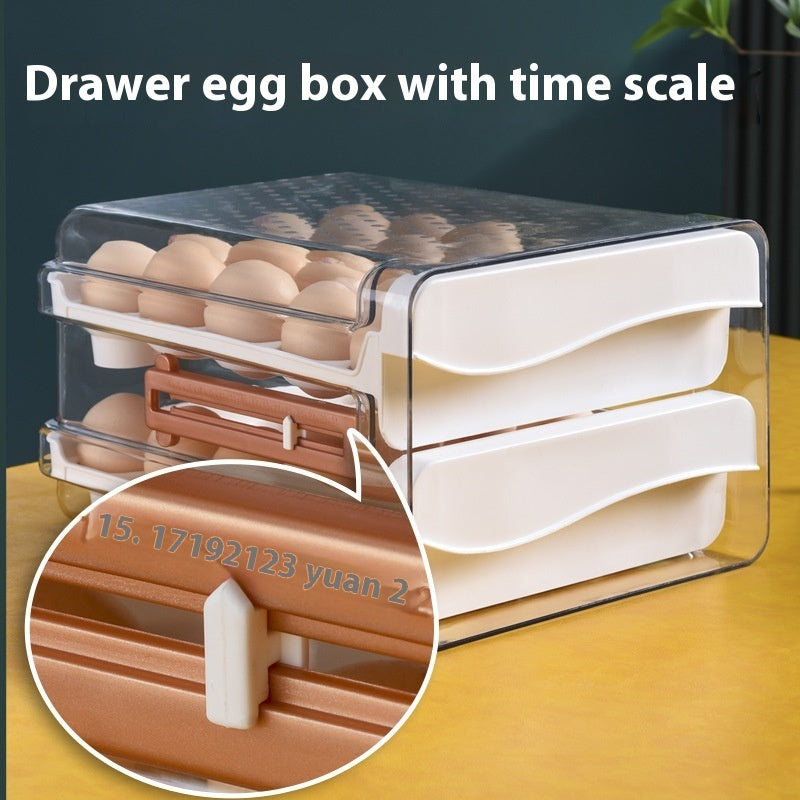 With Scale Egg Storage Box Kitchen Refrigerator Drawer Storage Box - Eloy Royal