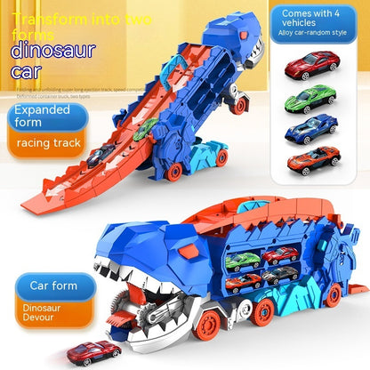 Tyrannosaurus Dinosaur Deformation Track Gliding Car