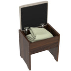 43.5' Fluted Makeup Vanity Desk with Mirror and Lights, Modern Glass Top Vanity Table with 10 Drawers & 2 Transparent Glass Cabinets, Dressing Table Set with Stool and Charging Station, Brown - Eloy Royal