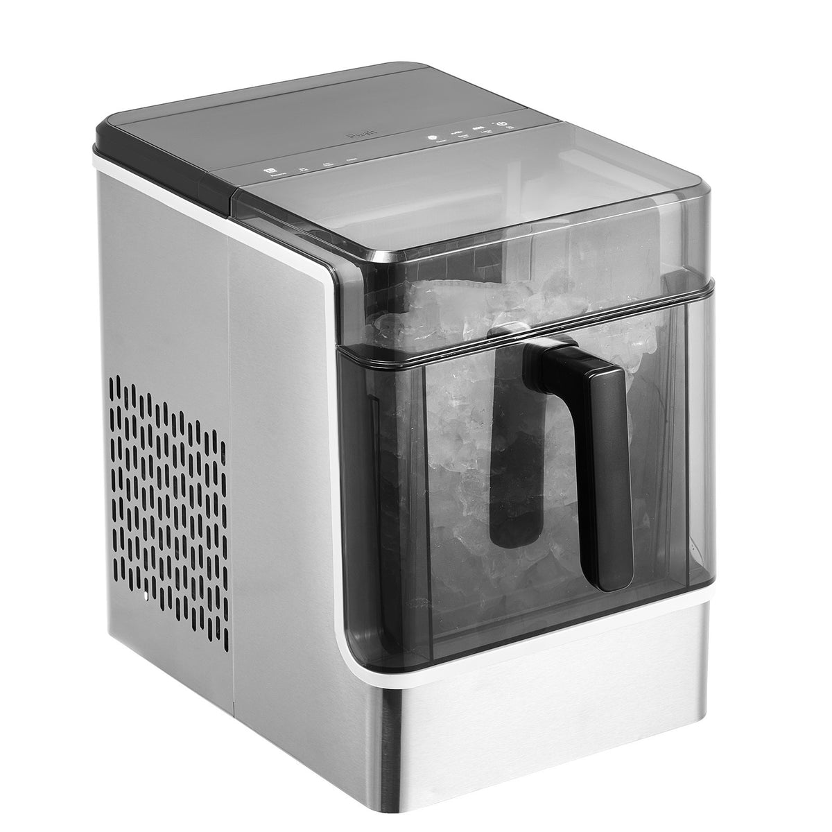 Countertop Ice Maker, 32 Cubes Ready in 15 Mins, 46lbs in 24Hrs, Self-Cleaning Portable Ice Maker with Convenient Ice Transfer, Ice Machine with 3 Sizes Ice Cube for Home Kitchen Office Party