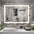48' x 36' LED Bathroom Mirror with Anti-Fog and Touch Sensor – Modern Frameless Lighted Wall Mirror for Bathroom Vanity, Shower Room, or Dressing Area