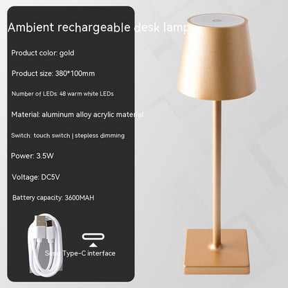 Charging Bar Table Lamp Touch Dimming - Eloy Royal