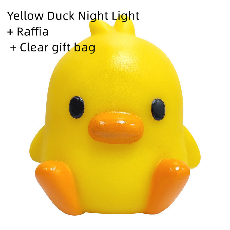 Small Yellow Duck Small Night Lamp Bedside Lamp Unplugged Table Lamp Ambience Light