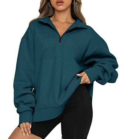 Casual Top Half Zipper Pullover