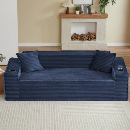 3Seater Sofa Boneless Couches,No Assembly Needed, Modern Sofa for Compact Living Rooms, Apartments, and Offices