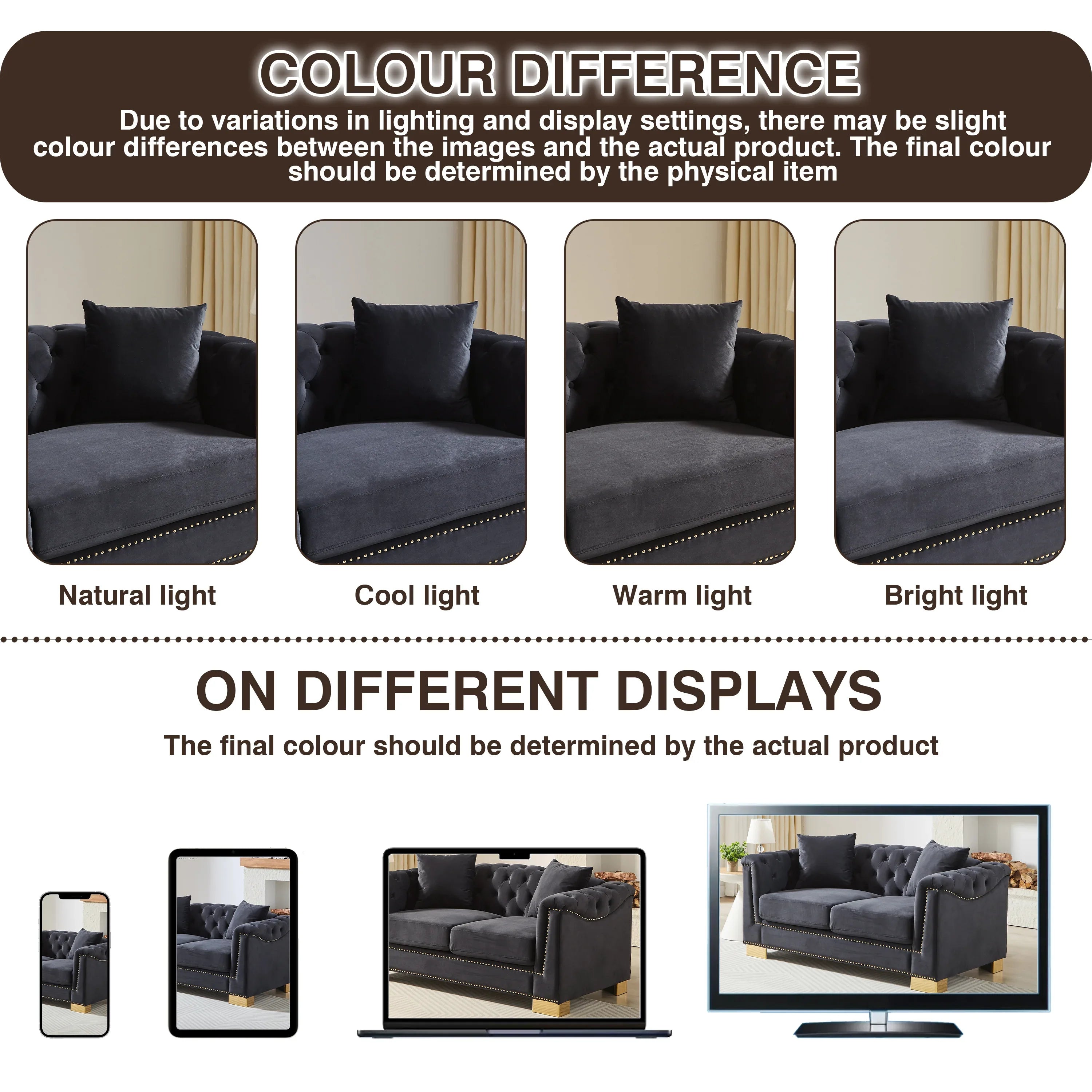 {Video] Classic Modern Style Sofa, 62-inch Chesterfield Classic Rolled Arm Tucked-in Nailhead Decor Cloud Two-Seater Velvet Sofa, Luxury Double Sofa Suitable for Living Room, Bedroom, Apartment, - Eloy Royal