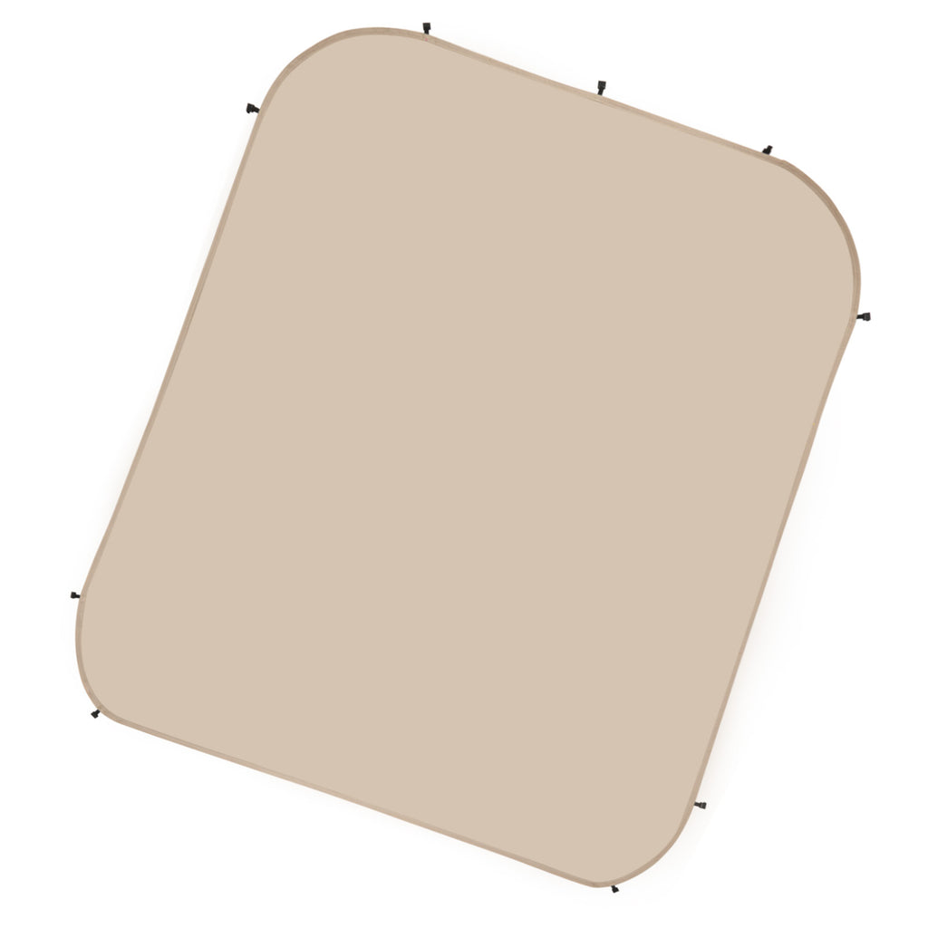 Sun Shade Sail Canopy Covers, Fit for 6 x 6 ft Screen House Tent, Sun Protection, 5.51 x 5.71 ft 300D Oxford Silver-Coated Fabric, Pack of 2 (Not Include Tent), for Outdoor Activities, Beige