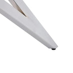 37Inch Round Dining Table, Small Round Kitchen Table With Silver Metal Legs, Suitable For 2 To 4 People, Modern Dining Room Table, Burlywood. - Eloy Royal