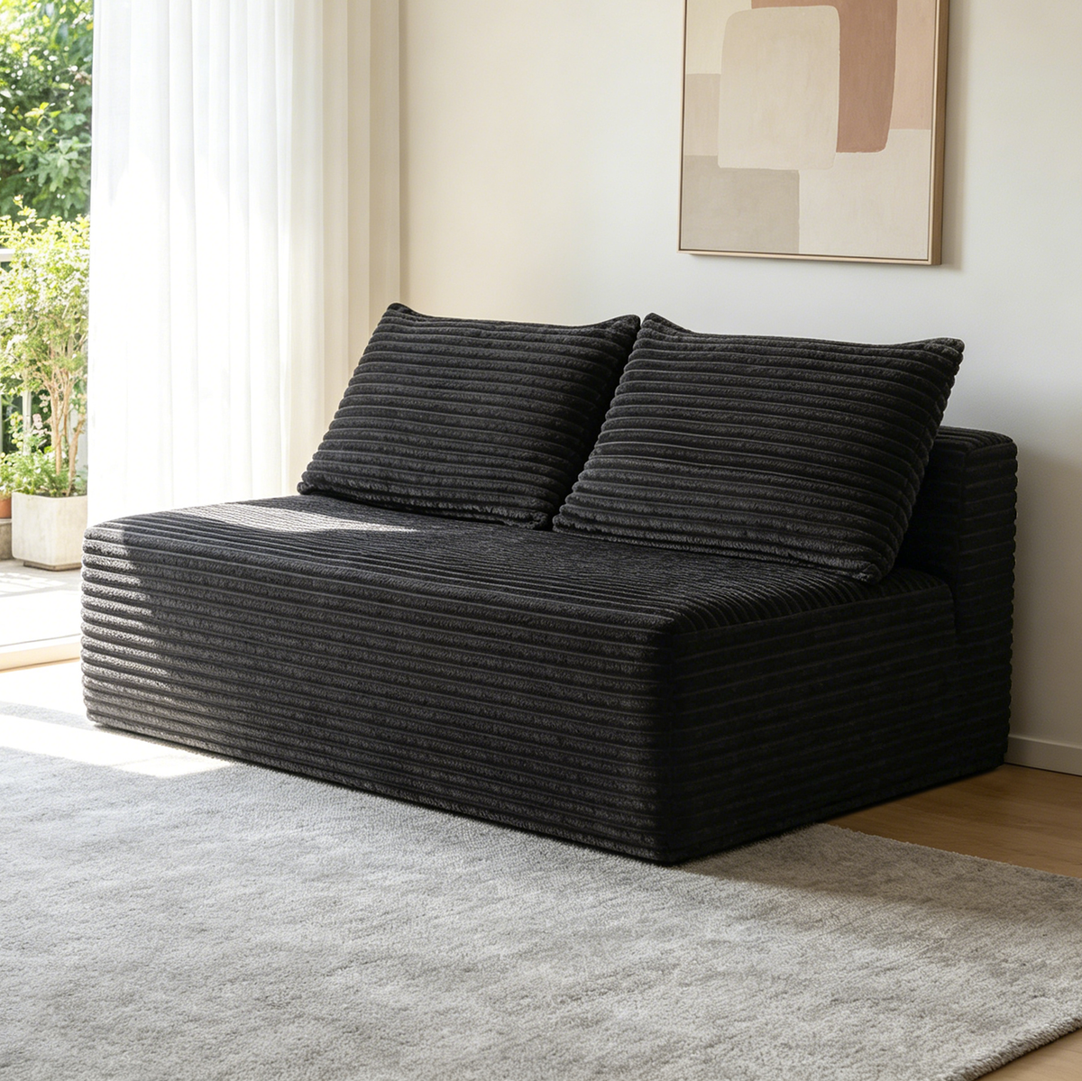 New-69'Cloud Sectional Couch, L-Shape Chaise with R-Shape Chaise with Deep Seat and Comfortable 2 Seater Couch for Modern Living Room,(Plush Fabric),Grey