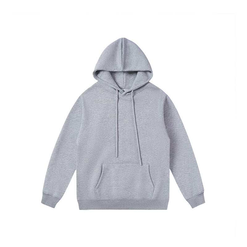 Autumn And Winter Fleece-lined Thick Hooded Solid Color Sweatpants Hoodie