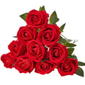 Artificial Flowers, 500 pcs Real Looking Red Foam Fake Roses Bulk, Faux Red Bridal Shower with Stems for DIY Wedding Bouquets, Home Centerpieces Arrangements, Party Tables Decorations