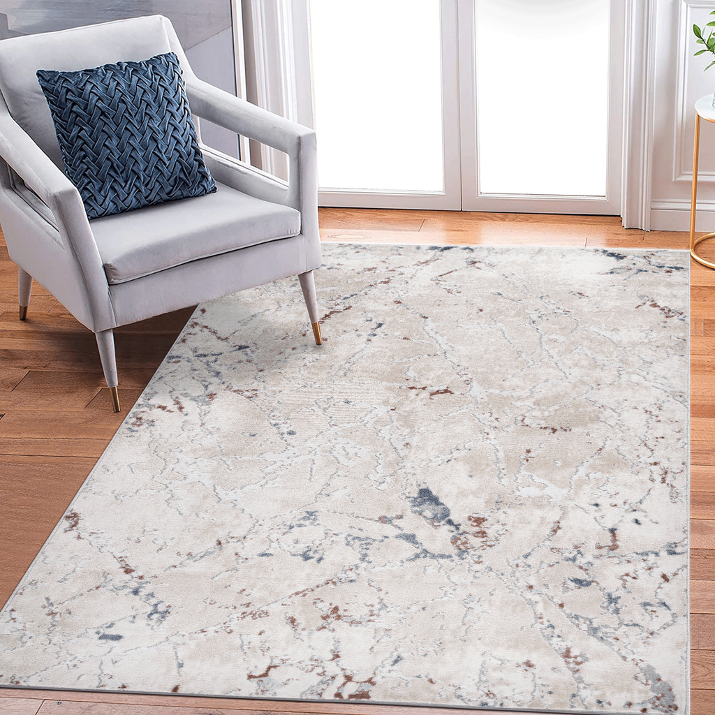 MARFI Collection 7.9X10. Multi / Contemporary Area Rug Modern, Contemporary, Non-Shedding & Easy to Clean, Ideal for Living Room, Bedroom, Dining Space, 120*93 inch