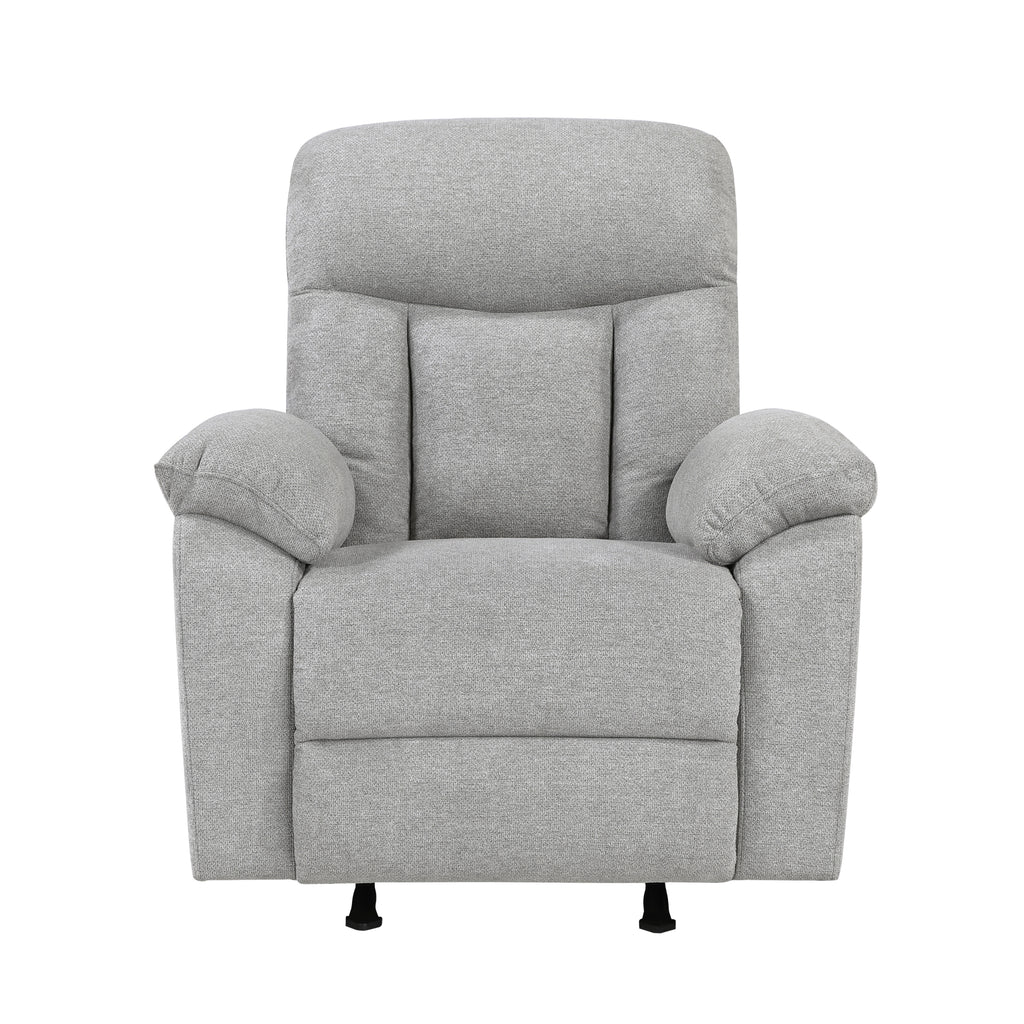 Rocker Reclining Chair Chenille Gray