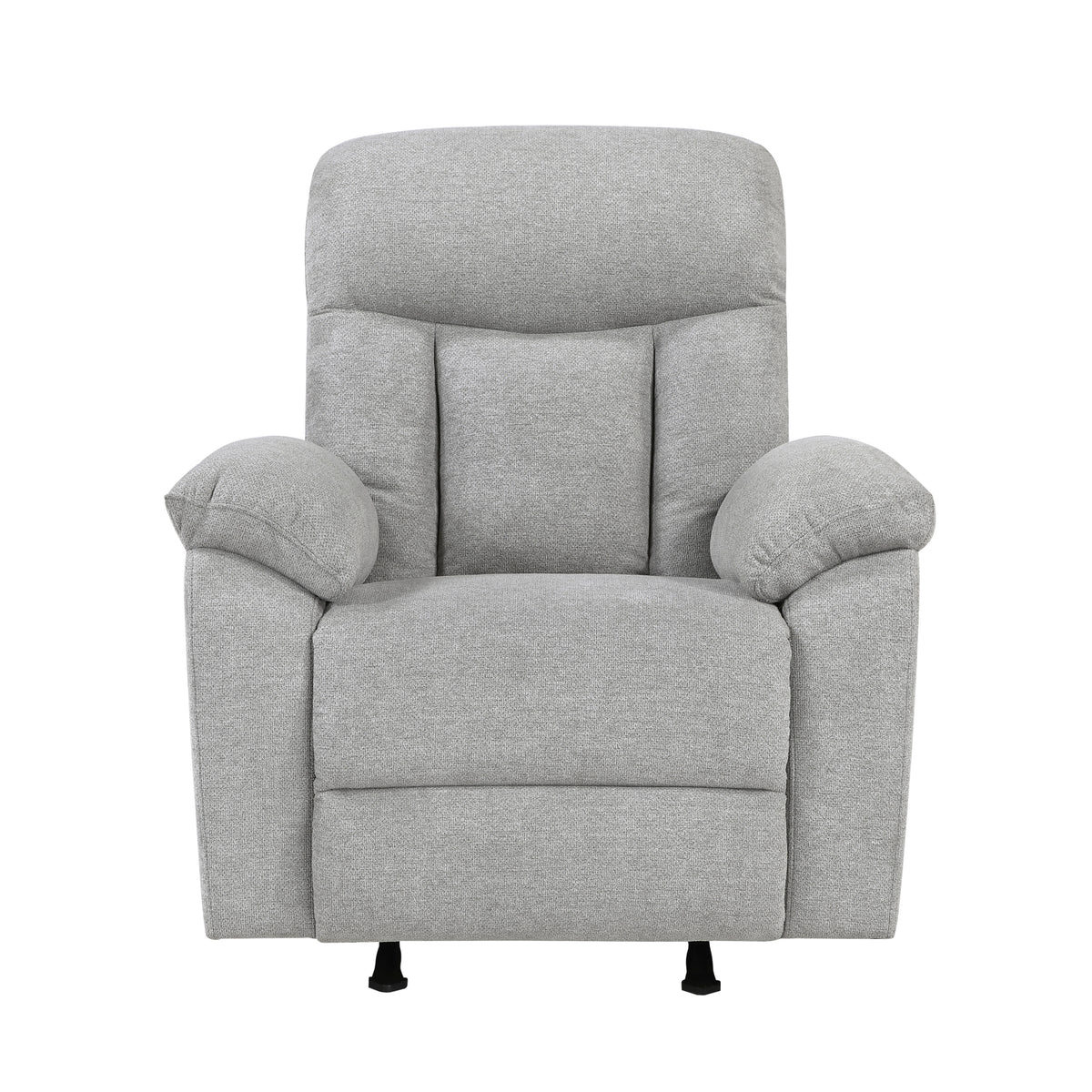 Rocker Reclining Chair Chenille Gray