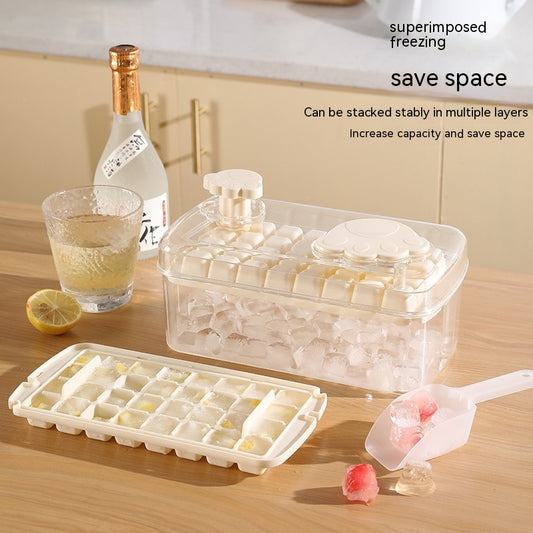 One-Click Press Cat's Paw Ice Tray Large Capacity Ice Cube Mold - Eloy Royal