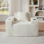 1Seater Sofa Boneless Couches,No Assembly Needed, Modern Sofa for Compact Living Rooms, Apartments, and Offices