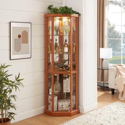 Corner Lighted Curio Cabinet Corner Glass Cabinet Lighted Curio Cabinet Corner Display