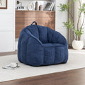 Giant Bean Bag Chair Sofa for Adults Teens, Comfy Corduroy Large Bean Bag Chairs with Armrests for Bedroom Living Room, Adult BeanBag Lazy Sofa Couch Chairs with Filler Included