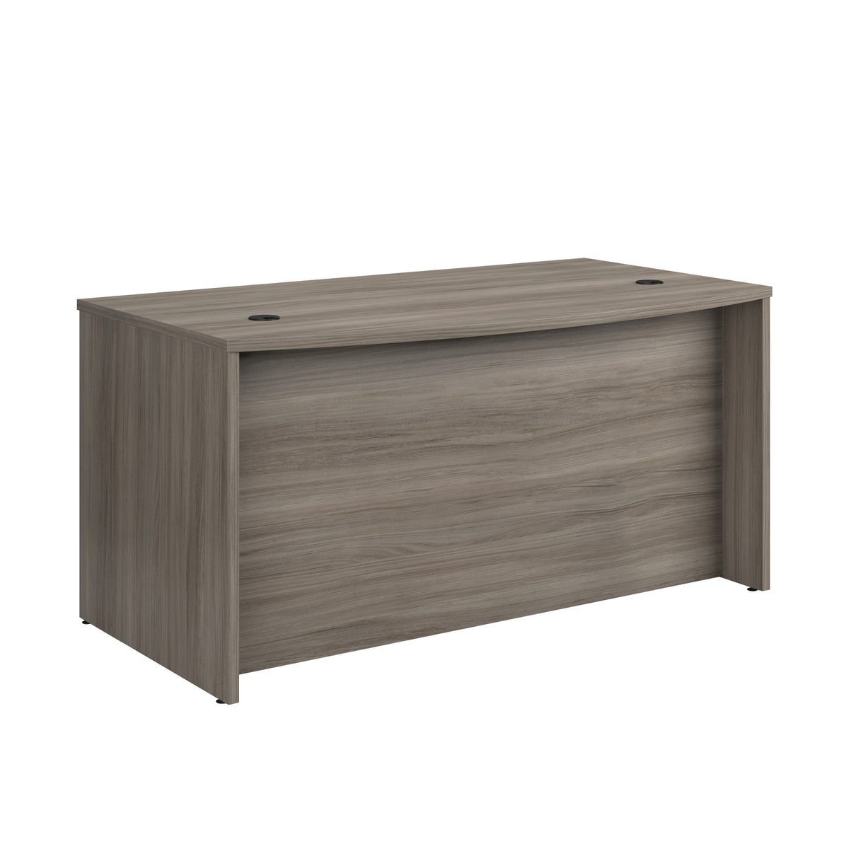 Bowfront Executive Desk 60', Brown finish