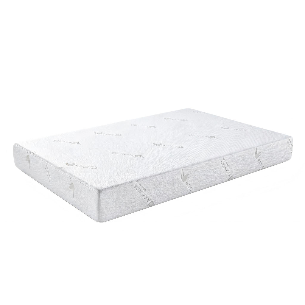 6in LOVE-Infused Memory Foam Twin Mattress: 3-layer extra firm support, stretch knit cover, roll-compressed in a box. Cooling aloe infusion for comfy, supportive sleep
