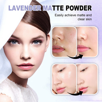 Lavender Matte Powder Matte Finish Light And Not Easy To Makeup