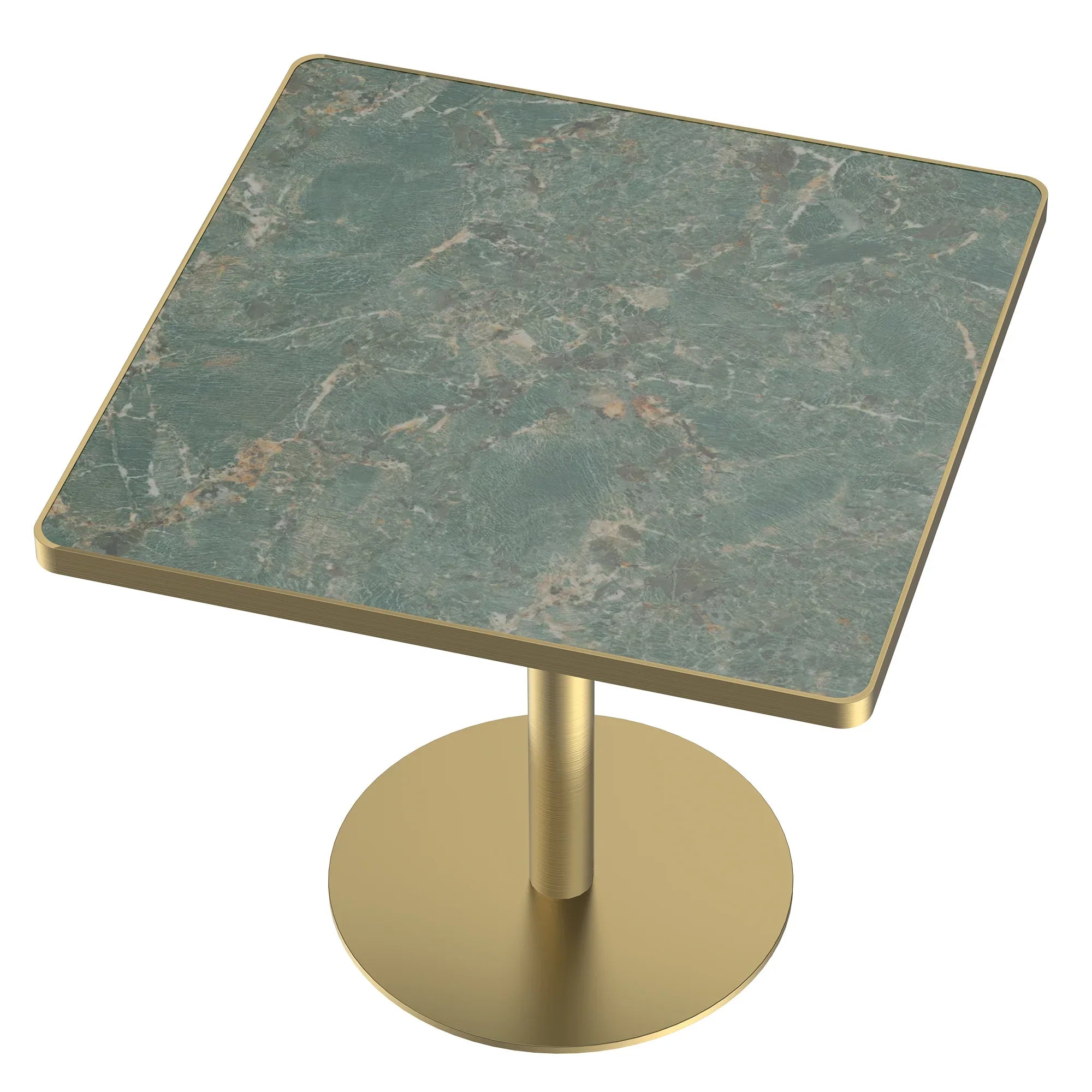 Square Modern Dinning Table 31.5 inches Bistro Table Tulip Table with Faux Marble top,Easy Assemble,Sturdy Metal Frame Diameter - Eloy Royal