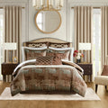 4 Piece Red Comforter Set Red King