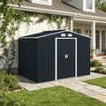 Spacious Storage Shed,Outdoor Storage Shed,Backyard Tool Metal Shed