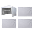 Canopy Sidewalls, Fit for 10 x 10 ft Pop Up Canopy Tent, Tent Side Walls with Waterproof and Sunlight Protection Layer for Outdoor Event Tents, Vendor Booths, Camping (3 Sidewalls Only, White)