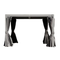 10x10 FT Outdoor Louvered Pergola with Adjustable Louvers-Gray