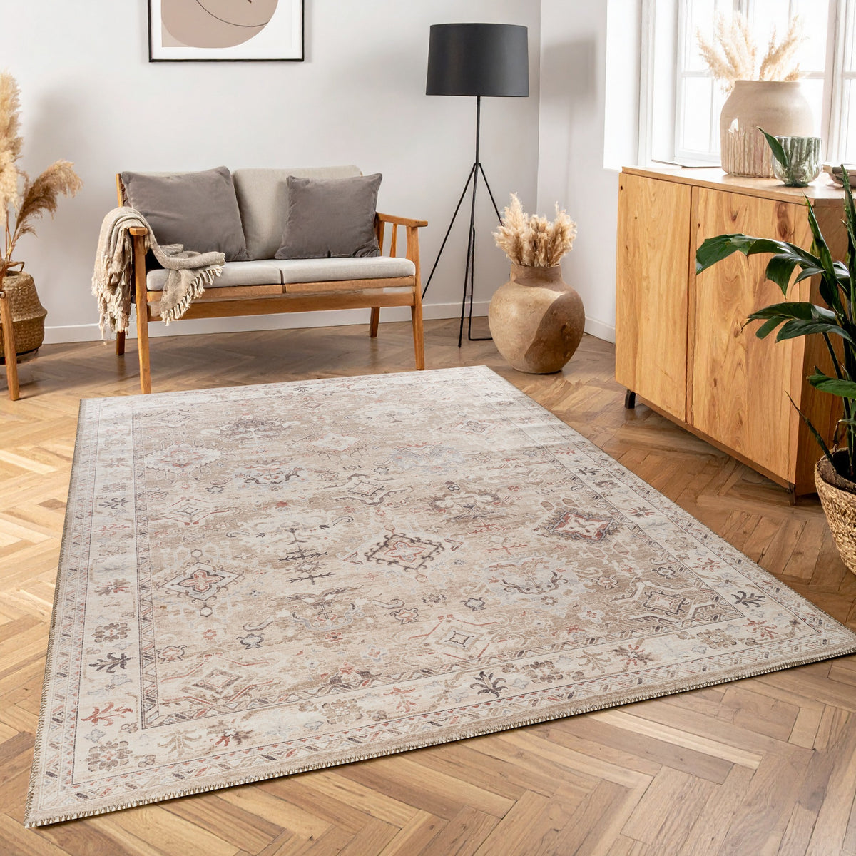 Oxford GC_NBL2016 Gold 5 ft. 3 in. x 7 ft. 3 in. Area Rug
