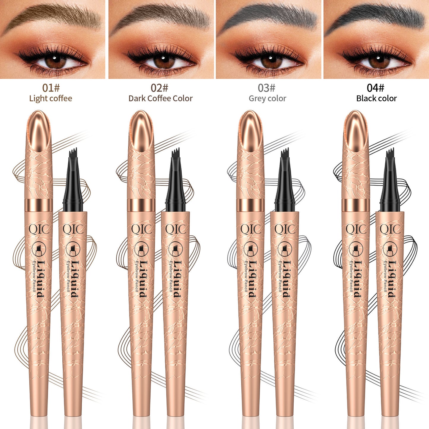 Liquid Eyebrow Pencil Ultra-fine Waterproof Sweat-proof Not Smudge