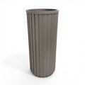 Round Strata Column Planter XL - Grey Brown