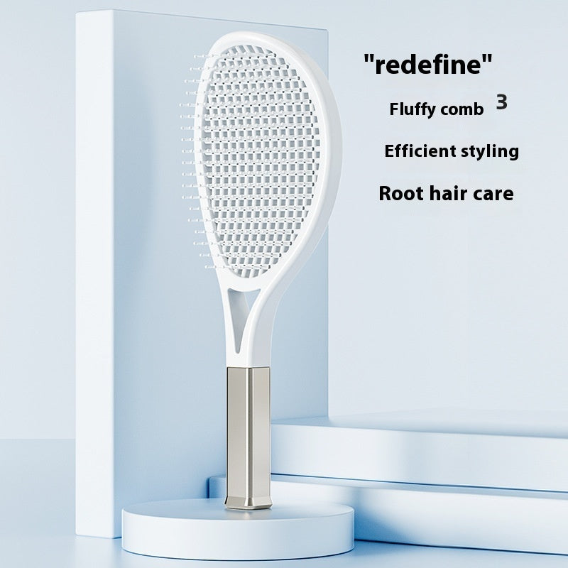 Tennis Rackets Broken Hair Finishing Solution High Skull Top Hair Vent Comb