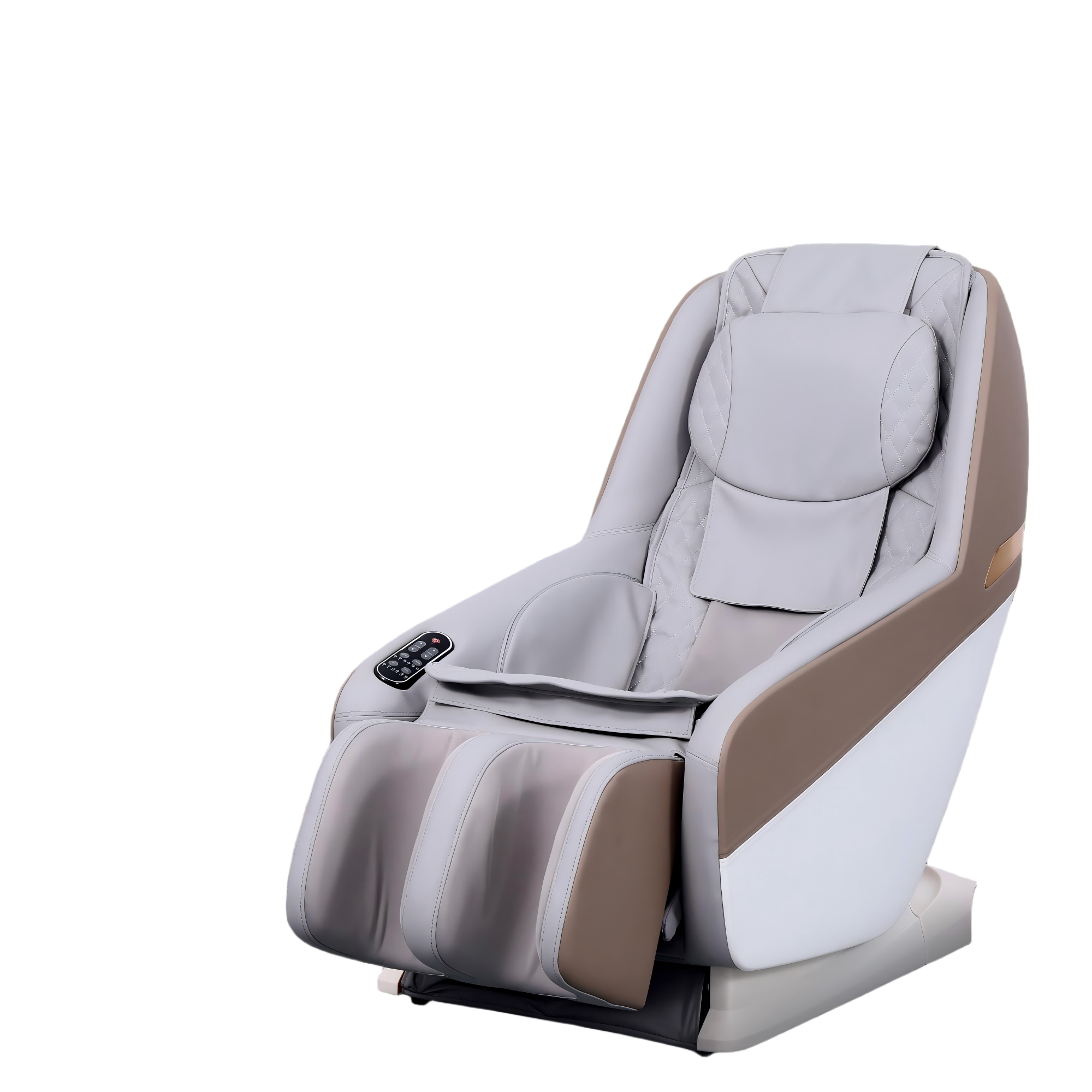 Full Body Grey Massage Chair with Auto Modes, Zero Gravity Shiatsu Massage Chair, Airbag Massage, ABS+Steel Frame, 47.6 x 24.0 x 28.5 inches