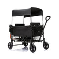 Wagon Stroller for 2 Kids,Adjustable Height Push/Pull Handle,Detachable and Movable canopy,8' All-Terrain PU Wheels,Foldable Lightweight Frame,97L Large Capacity for Daily Walks,Camping&Grocery Runs