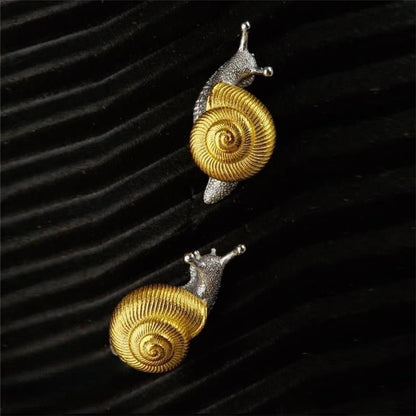 Snail Ear Studs Earrings Personality One-pair Package